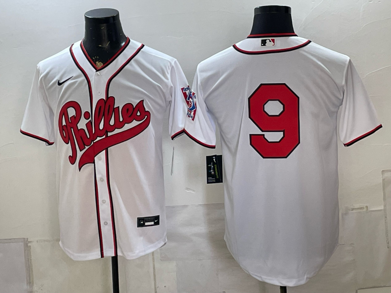 Men 2026 Philadelphia Phillies #9 white Game Nike MLB Jersey 082300->philadelphia phillies->MLB Jersey